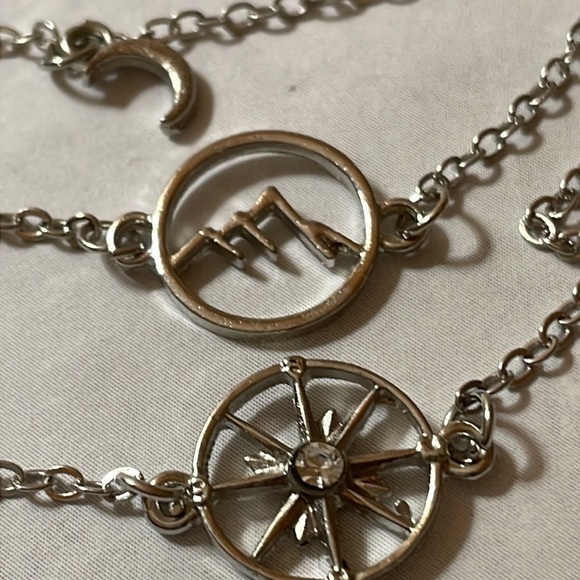 Silver Celestial Sun And Moon Bracelets - Picture 5 of 8